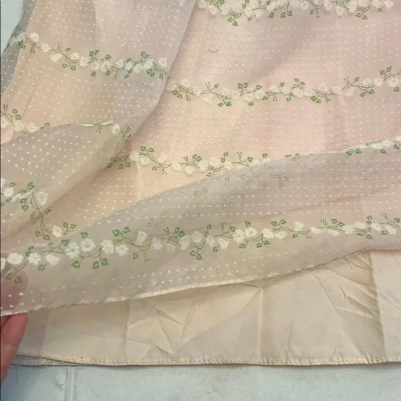 VINTAGE WOMENS REGENCY SWISS DOT LONG MAXI DRESS WITH PUFF SLEEVES SMALL - Picture 10 of 17